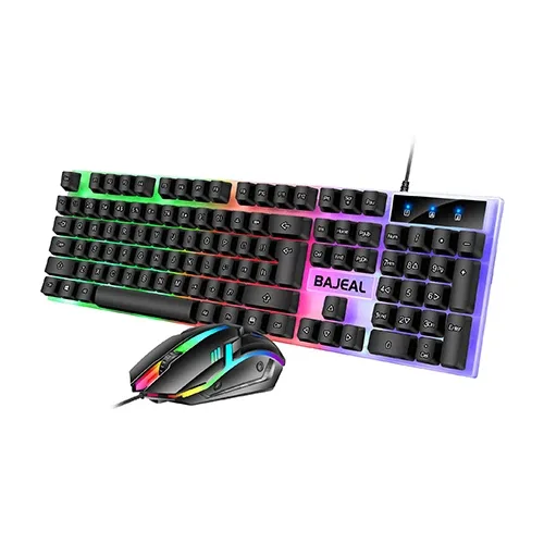 BAJEAL T350 Wired Gaming LED Keyboard & Mouse Combo