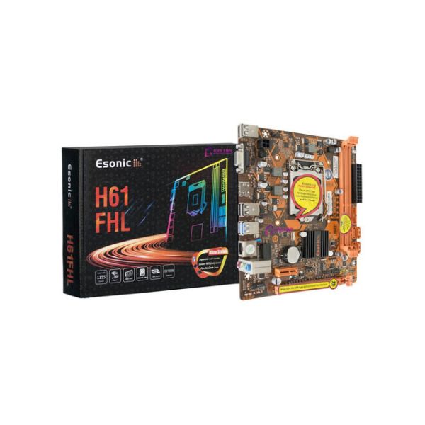 Esonic H61FHL DDR3 Micro ATX Motherboard with VGA, HDMI