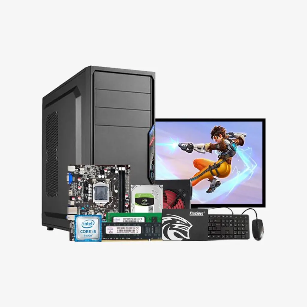 Intel Core i5 1st Gen. / RAM 8GB / ROM 128GB SSD or 500GB HDD / 19″ Monitor / Windows 7 / with Keyboard & Mouse -Full Desktop Computer (CSDP23-1010)