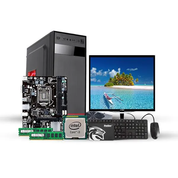 Full Desktop Computer (Intel Core i3 4th Gen. / Ram 8GB DDR3 / Rom 256GB SSD / 17" LED Monitor / Windows 10 / with Keyboard & Mouse - (CSDP23-4005)