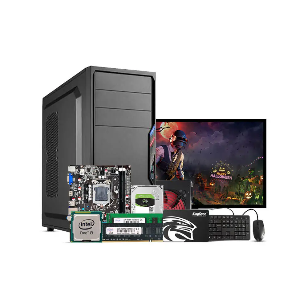 Full Desktop Computer (Intel Core i3 6th Gen. / Ram 8GB DDR4 / Rom 256GB SSD / 19" LED Monitor / Windows 10 / with Keyboard & Mouse - (CSDP23-6008)
