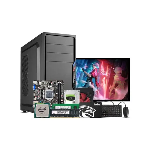 Full Desktop Computer (Intel Core i3 6th Gen. / Ram 8GB DDR4 / Rom 256GB SSD / 19" LED Monitor / Windows 10 / with Keyboard & Mouse - (CSDP23-6009)