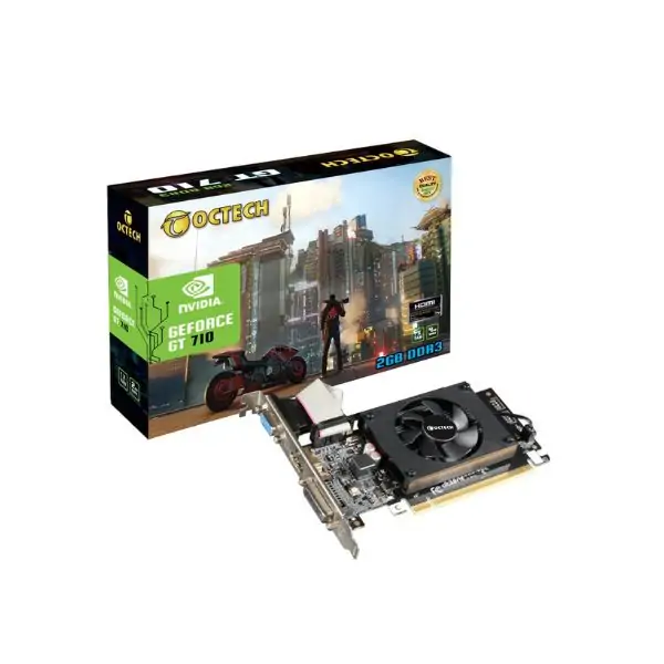 OCTECH NVIDIA GeForce GT710 2GB DDR3 Graphics Card
