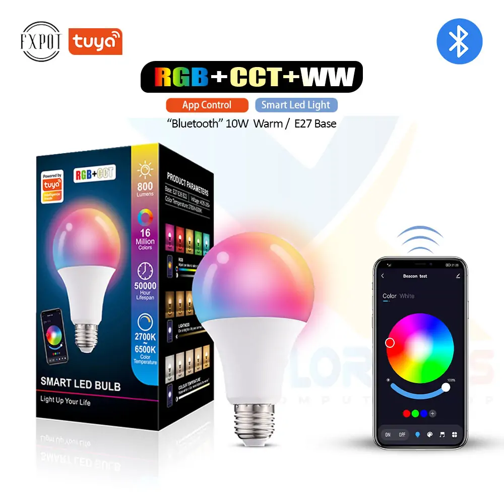 FXPOT Tuya Smart Led RGB (Bluetooth) 10W Bulb