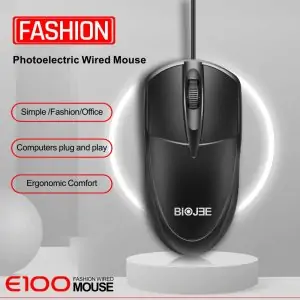 Biojee E100 USB Gaming Mouse Ergonomics design 3D Wired mouse For Laptop PC office