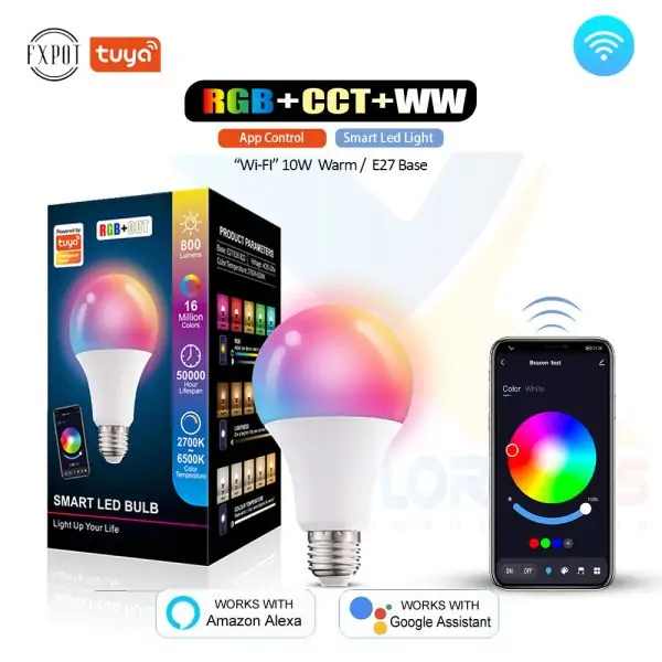 FXPOT Tuya Smart Led RGB (Wi-Fi) 10W Bulb