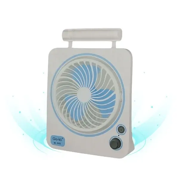 Gey-kb KC-828 RECHARGEABLE FAN WITH TABLE LAMP