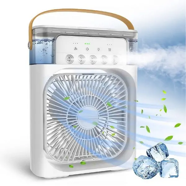 Portable Air Cooler Water Mini Air Conditioner Fan 10W 3 level Adjust Speed